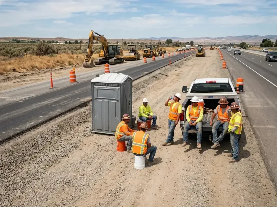 highway-road-construction-crew-007 — frequently asked questions, Porta Potty and Restroom Rentals in Greeley, CO